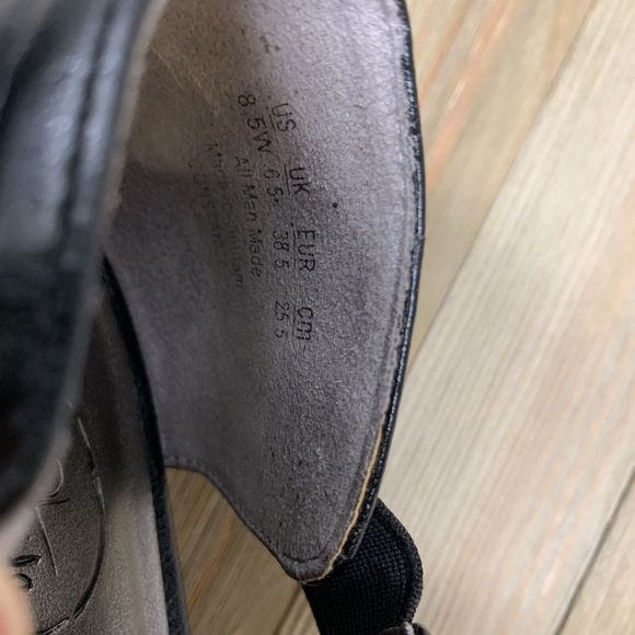 LIFE STRIDE® Simply Comfort Cala US Womens 8.5 Open Toe Heels Black Pre-Owned - Picture 4 of 9